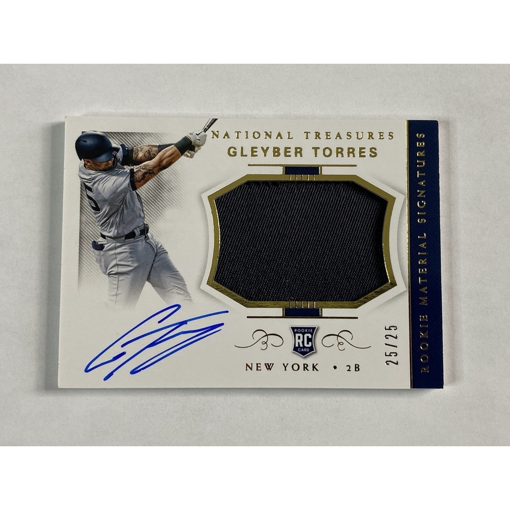 Gleyber Torres Rookie Card 2018 National Treasures Auto Patch 25/25 RPA eBay 1/1